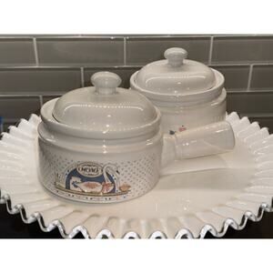 Country Home with Goose and Calico's Oven-to-Table Covered 6” Casseroles